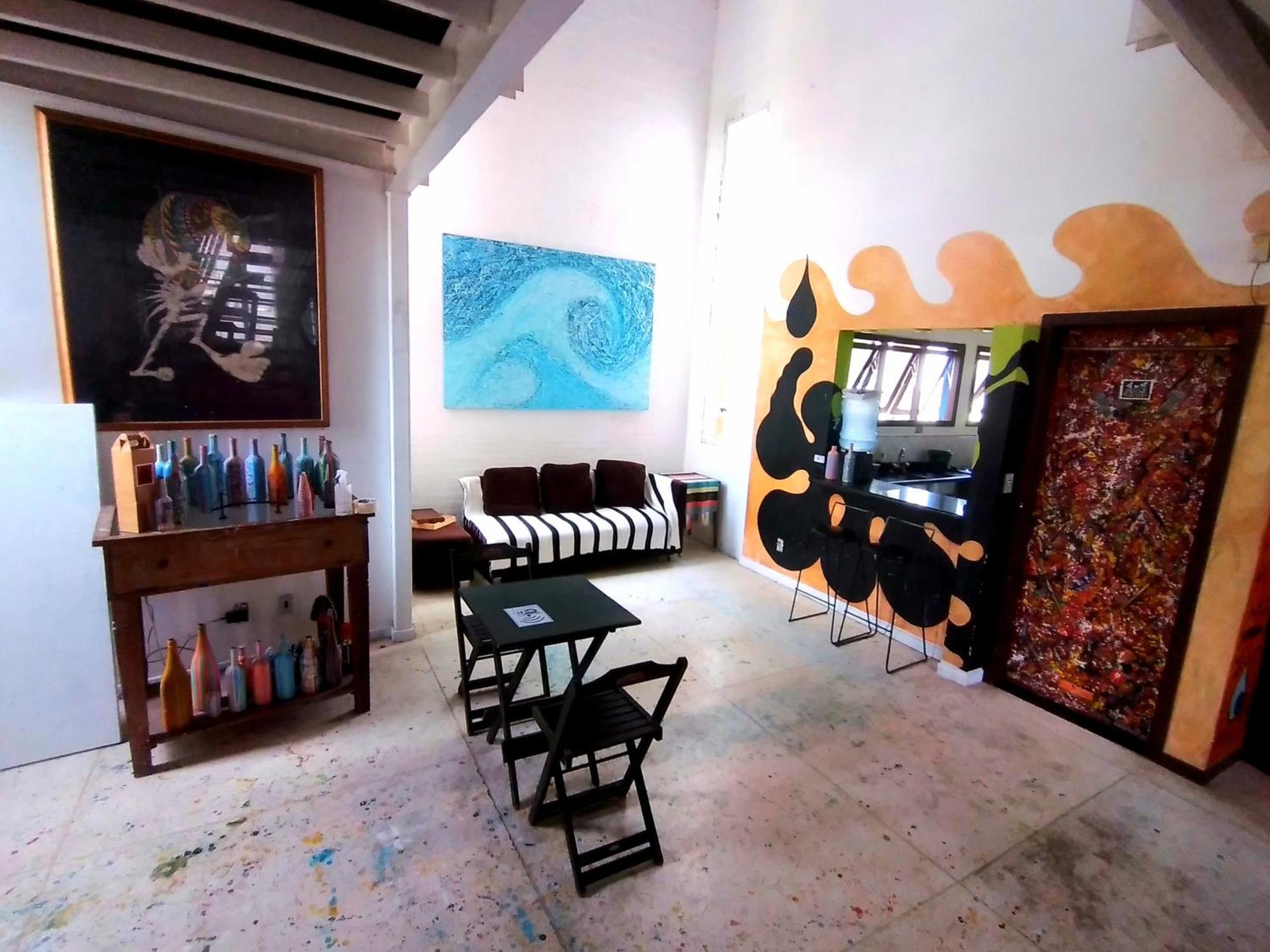 Loft-Atelier 100M Praia ฟลอเรียนอโปลิส ภายนอก รูปภาพ
